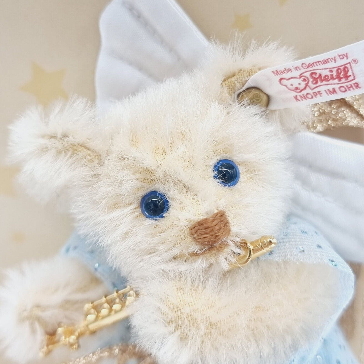 Steiff 037733 Engel mit Querflöte 11 cm limitiert 5000 Jahr 2004