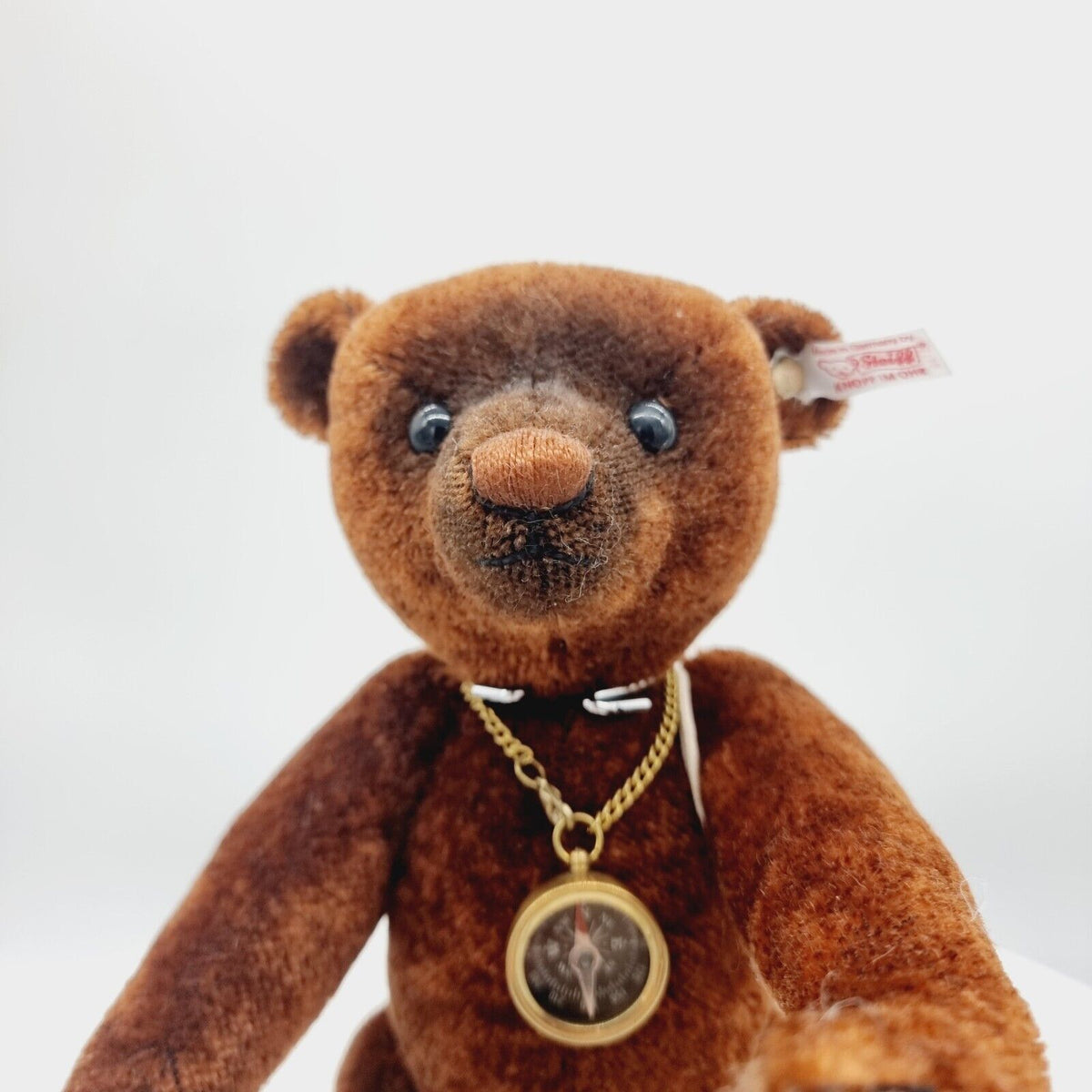 Steiff 035166 Teddybär Nando 30 cm Mohair rotbraun 2013 mit Kompass