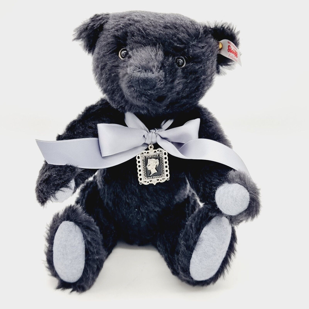 Steiff 690846 Danbury Mint Teddybär Schwarzer Einser Penny Black Bear 28 cm
