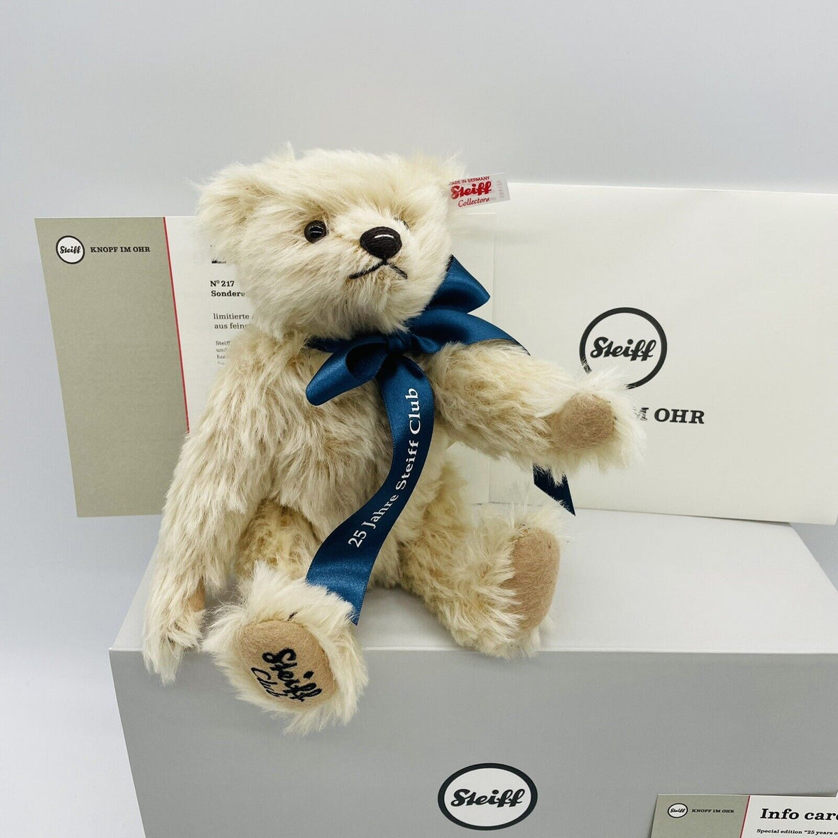 Steiff 25 Jahre Steiff Club 421495 Teddybär 1992-2017 25cm limitiert 350