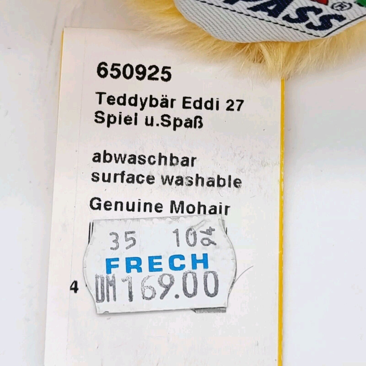 Steiff 650925 Teddybär Eddi Spiel und Spaß mit blauer Schleife