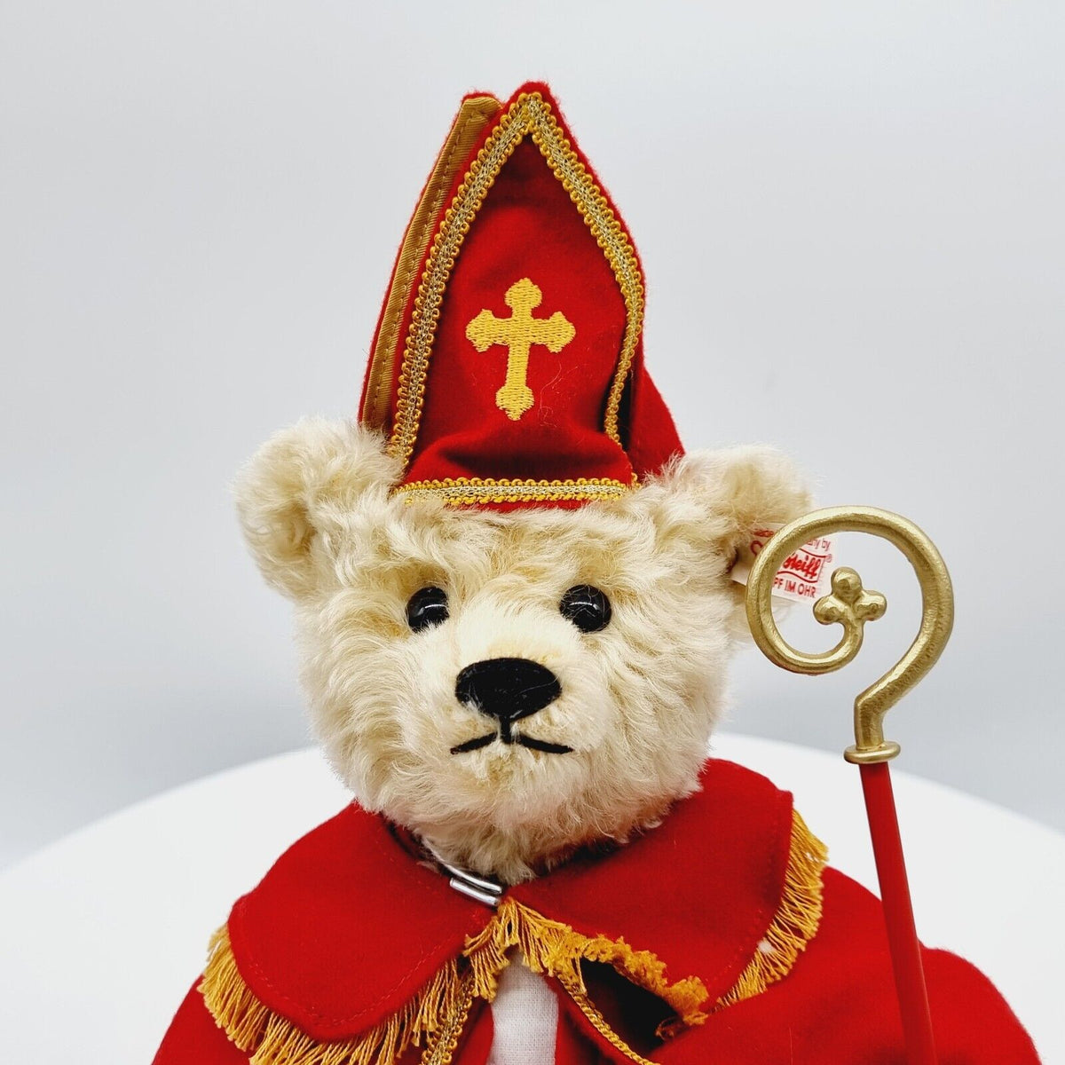 Steiff 661068 Teddybär Saint Nicolaus limitiert 1500 für Belgien 27 cm Mohair