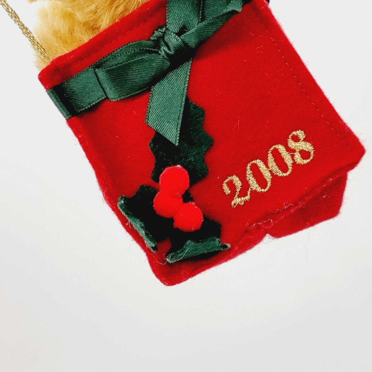 Steiff 662263 Christmas Cracker 2008 Teddybär Ornament 10 cm