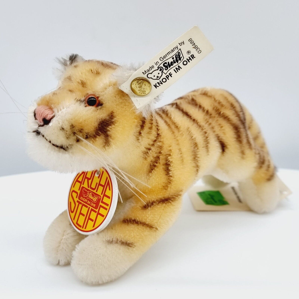 Steiff 038488 Tiger Set Arche limitiert Jahr 1995 Größe 12 cm mit Zertifikat