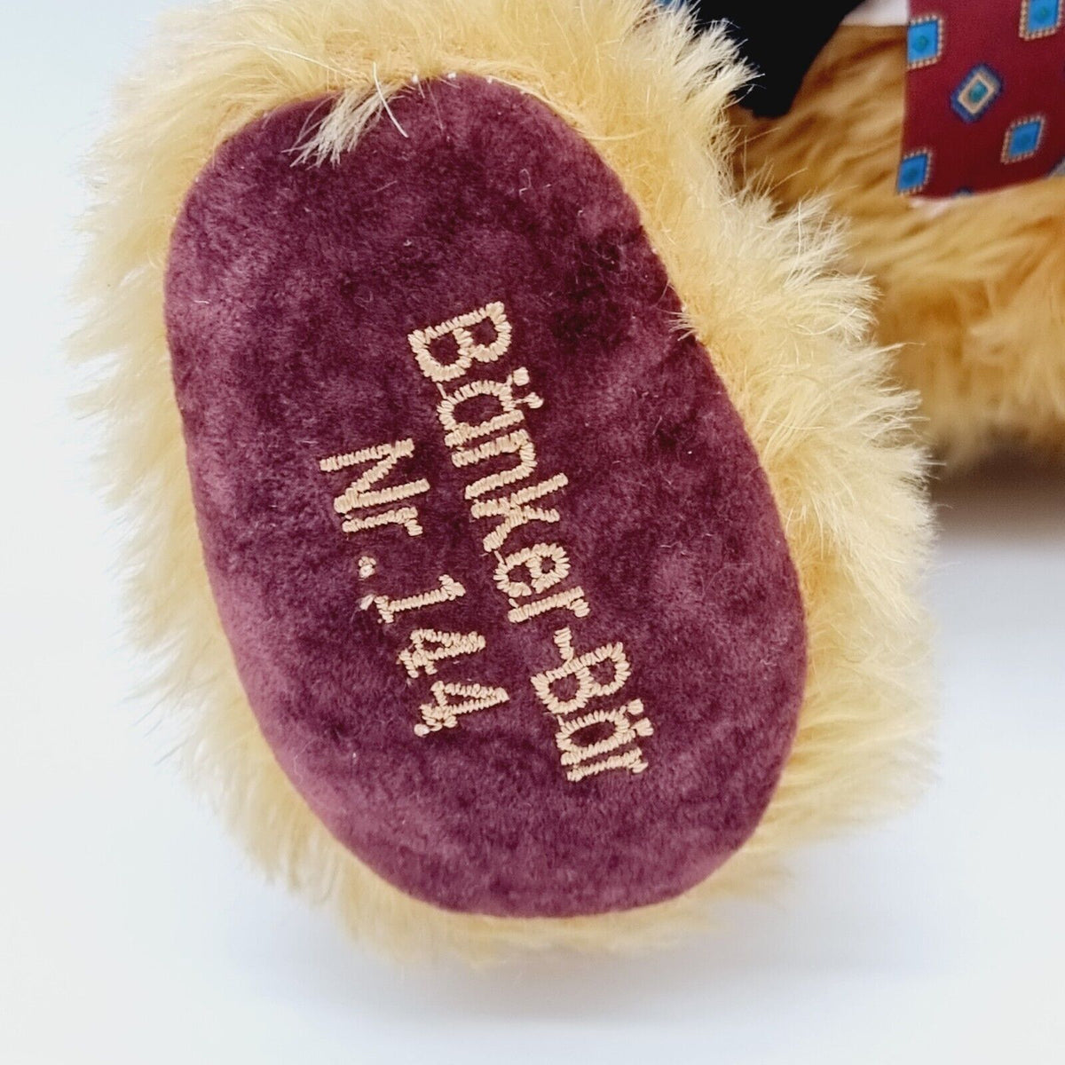Hermann Teddybär Bänker-Bär Nr. 144 limitiert 500 Mohair Anekdoten-Bär