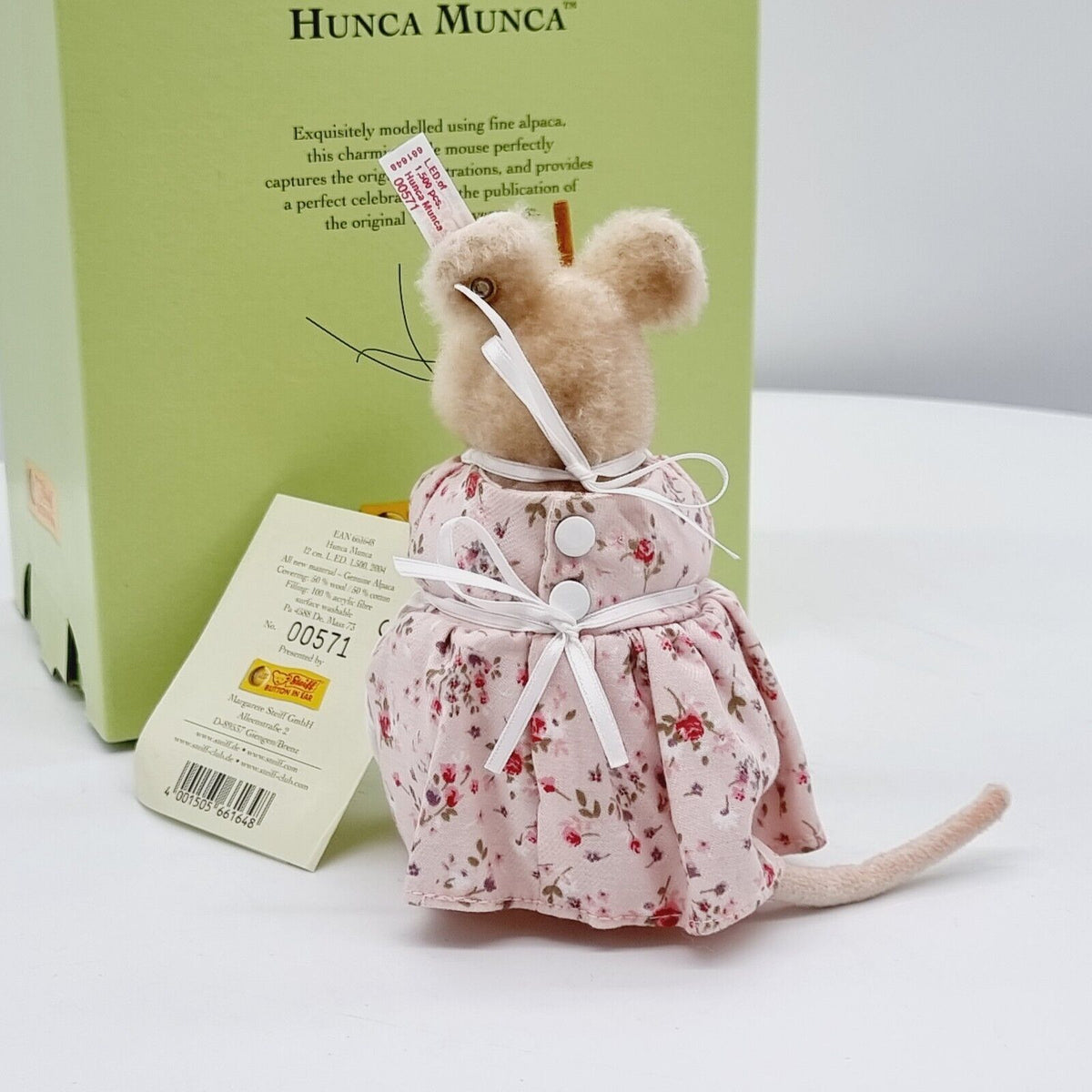 Steiff 661648 Beatrix Potter Hunca Munca Maus limitiert 1500 aus 2004 12 cm