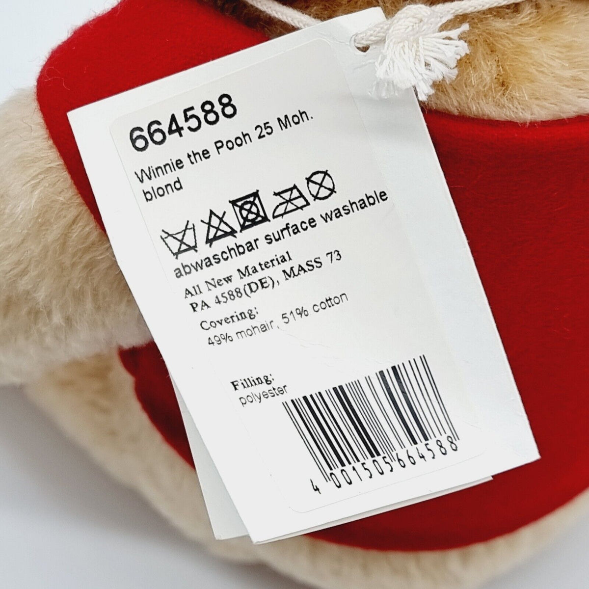 Steiff 664558 Danbury Mint Teddybär Winnie the Pooh mit Honigtopf limitiert 5000
