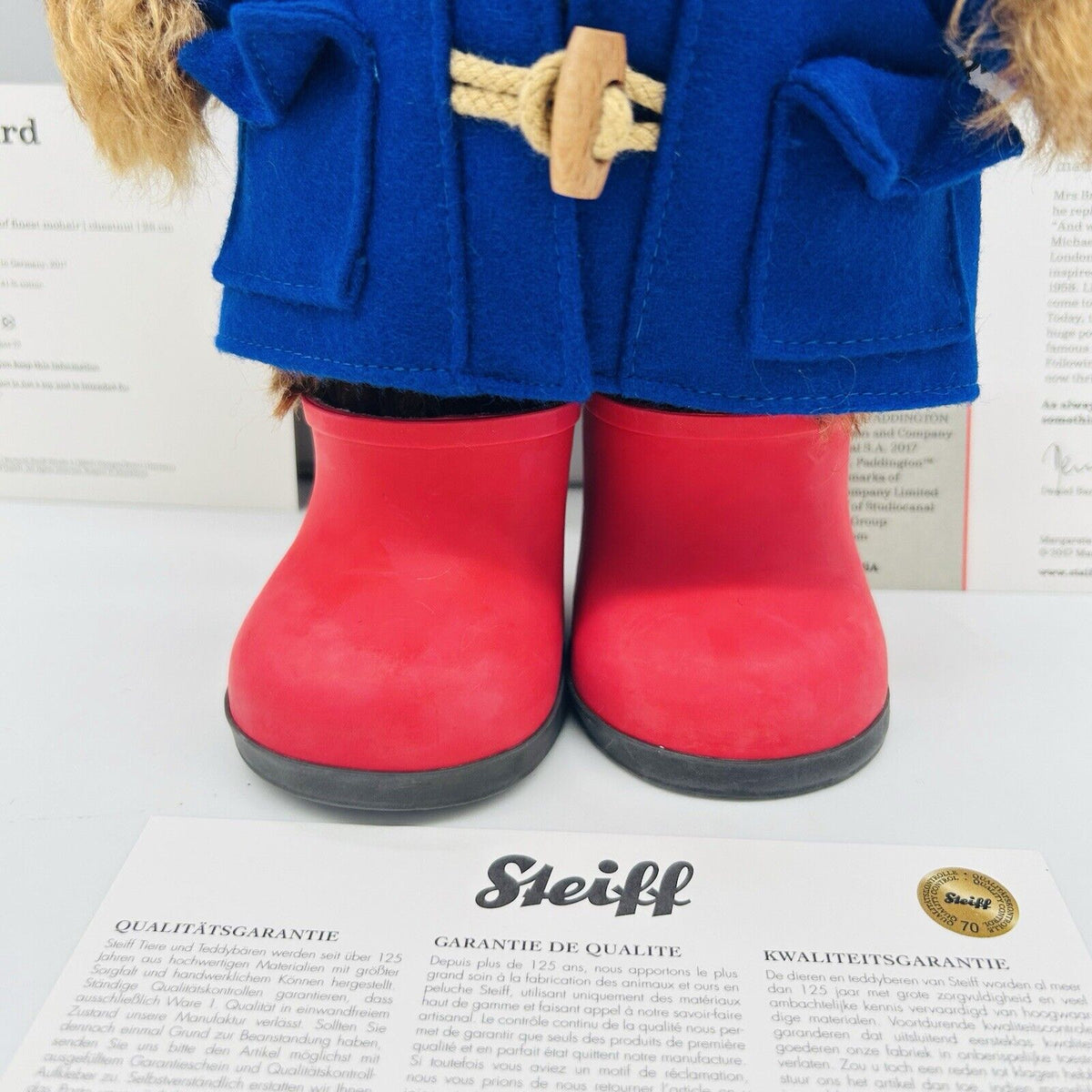 Steiff 690310 Teddybär Paddington mit Wellington Boots limitiert 2000 28cm