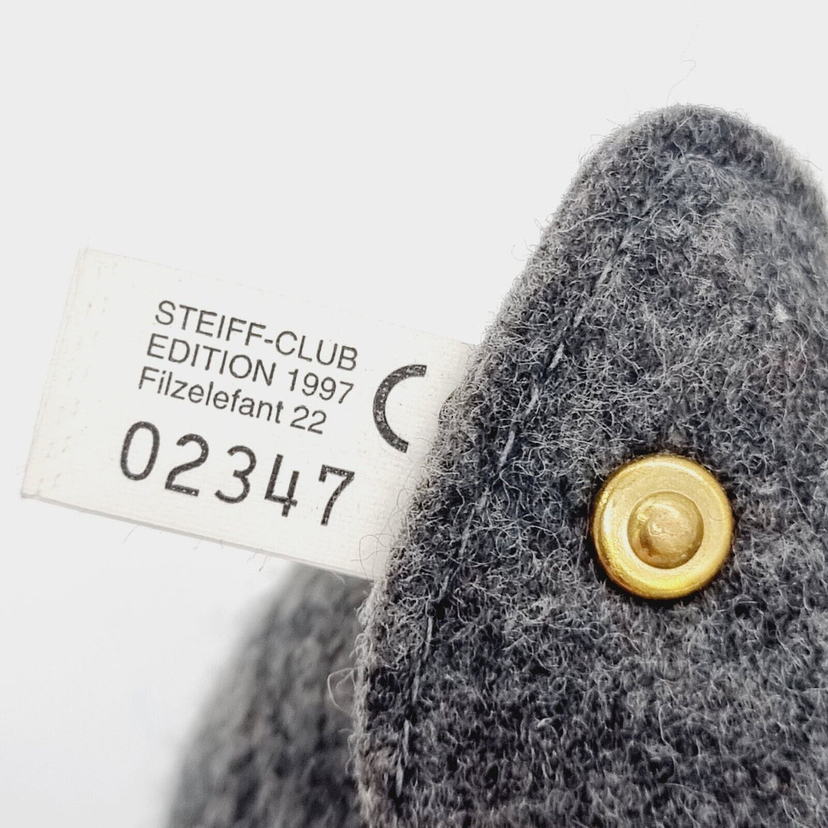Steiff 420115 Filzelefant auf Rädern Replica Club Edition 1997 / 1998