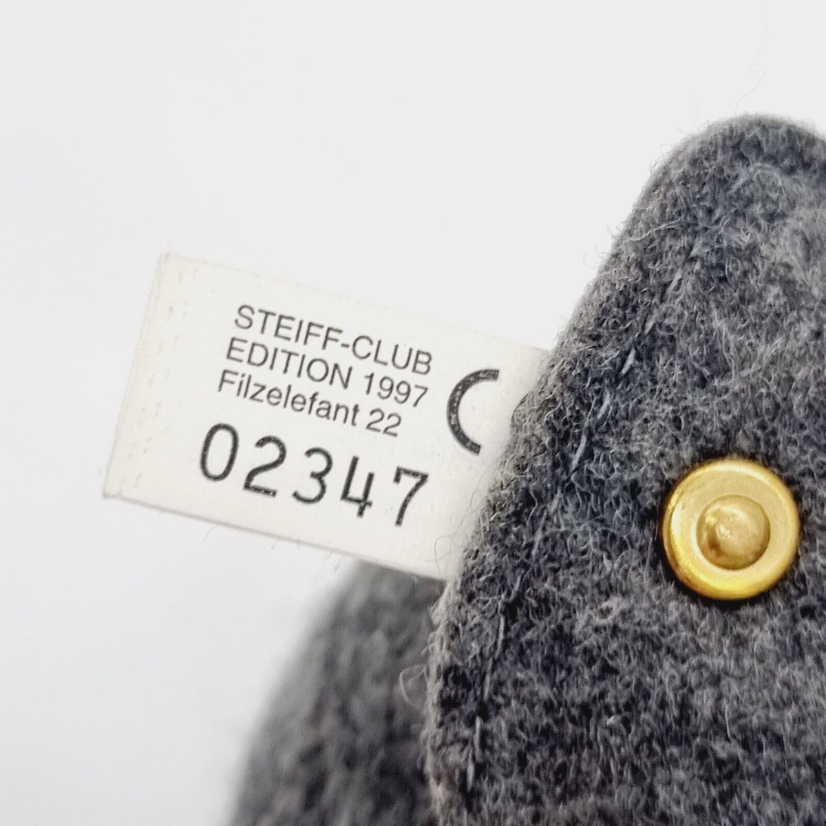 Steiff 420115 Filzelefant auf Rädern Replica Club Edition 1997 / 1998