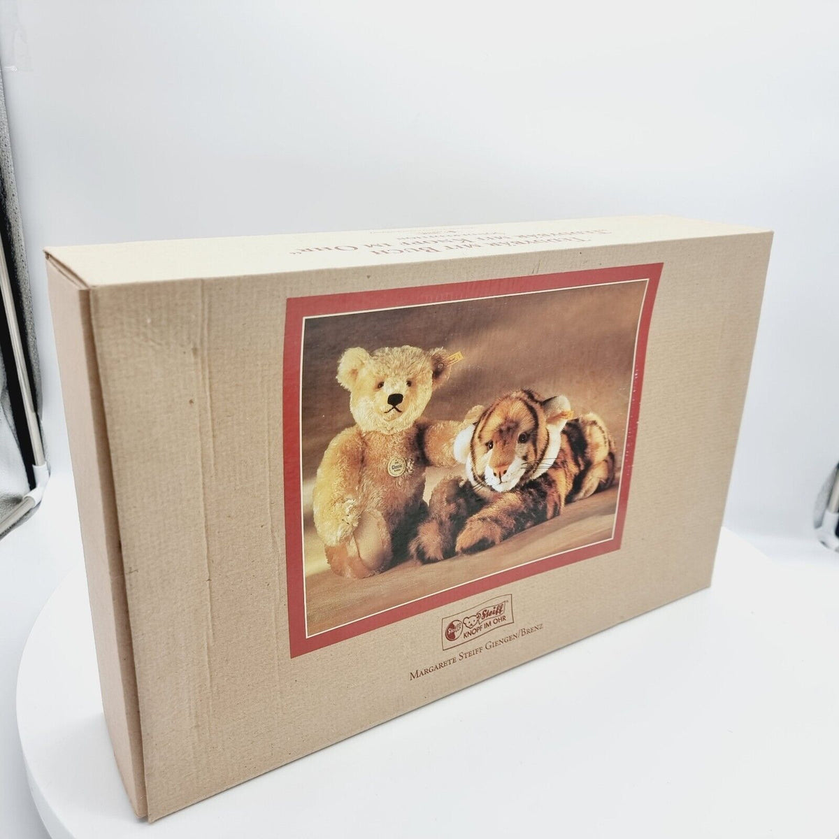 Steiff 670176 Teddybär blond mit Buch "Teddybär mit Knopf im Ohr limitiert 1000