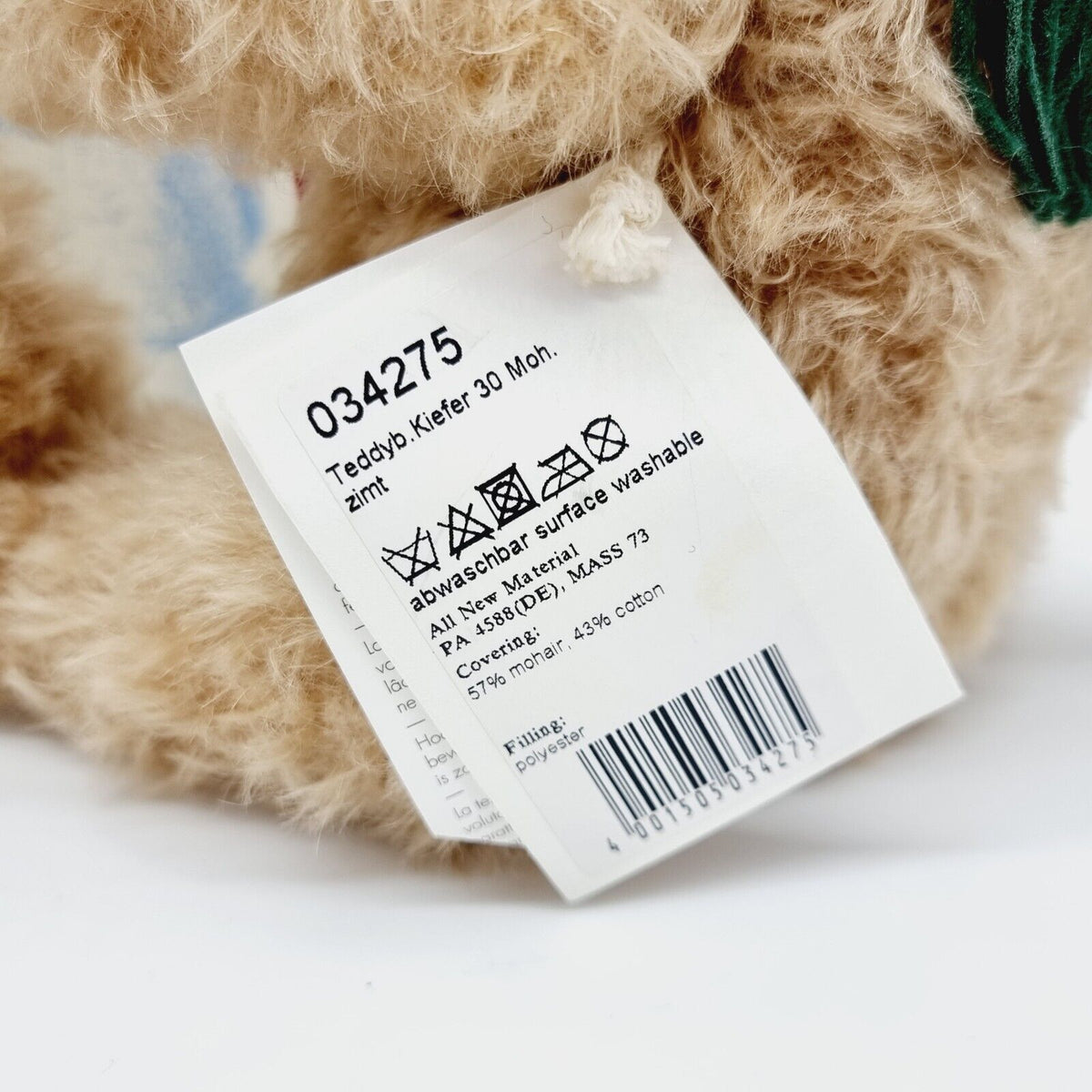 Steiff 034275 Teddybär Kiefer Weihnachten limitiert 1500 aus 2014 30 cm Mohair