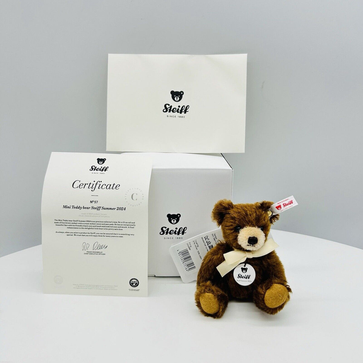 Steiff 675164 Teddybär Mini Steiff Sommer 2024 limitiert 144 13 cm Mohair