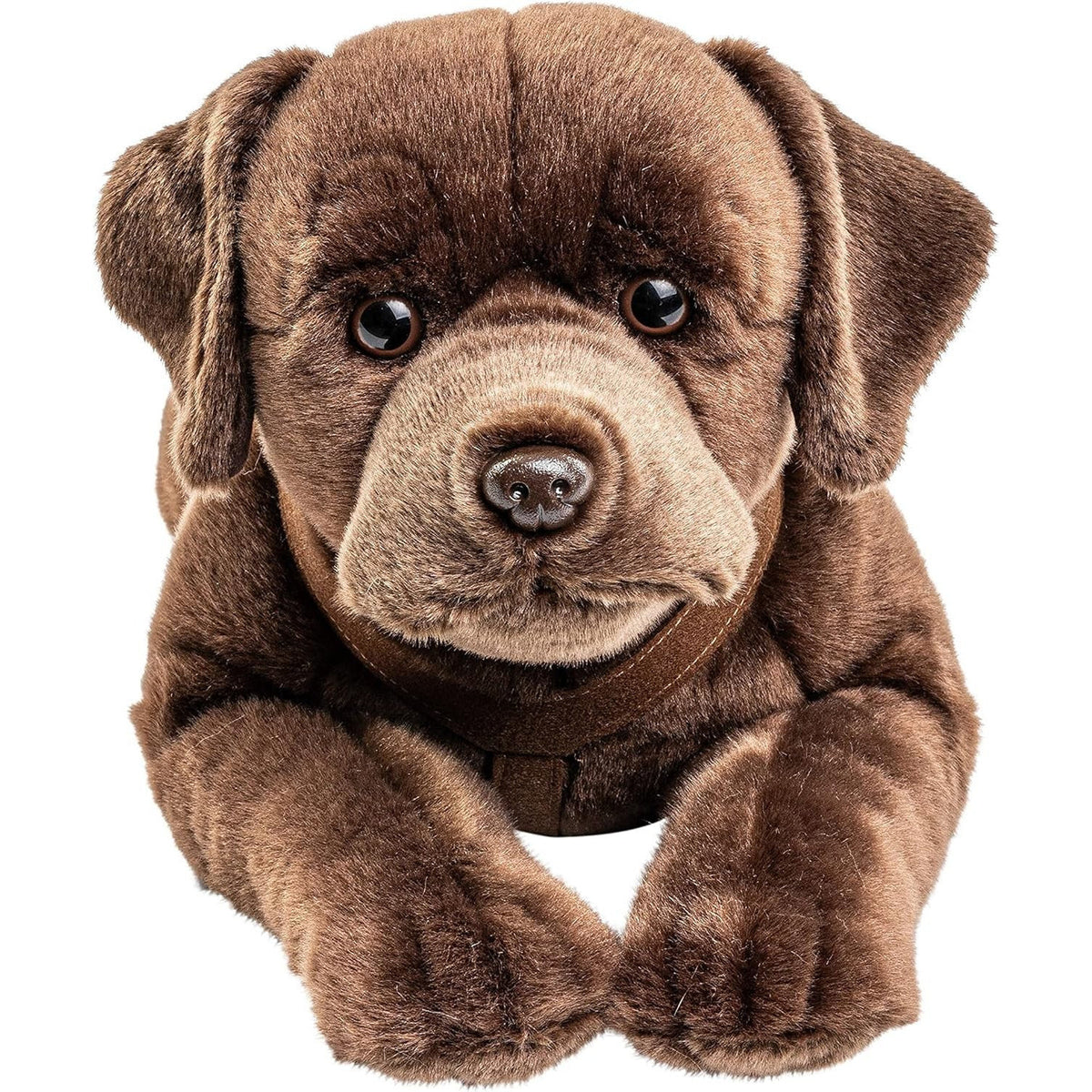 Uni-Toys Labrador mit Geschirr liegend 60 cm Plüschtier Kuscheltier Plüsch Hund