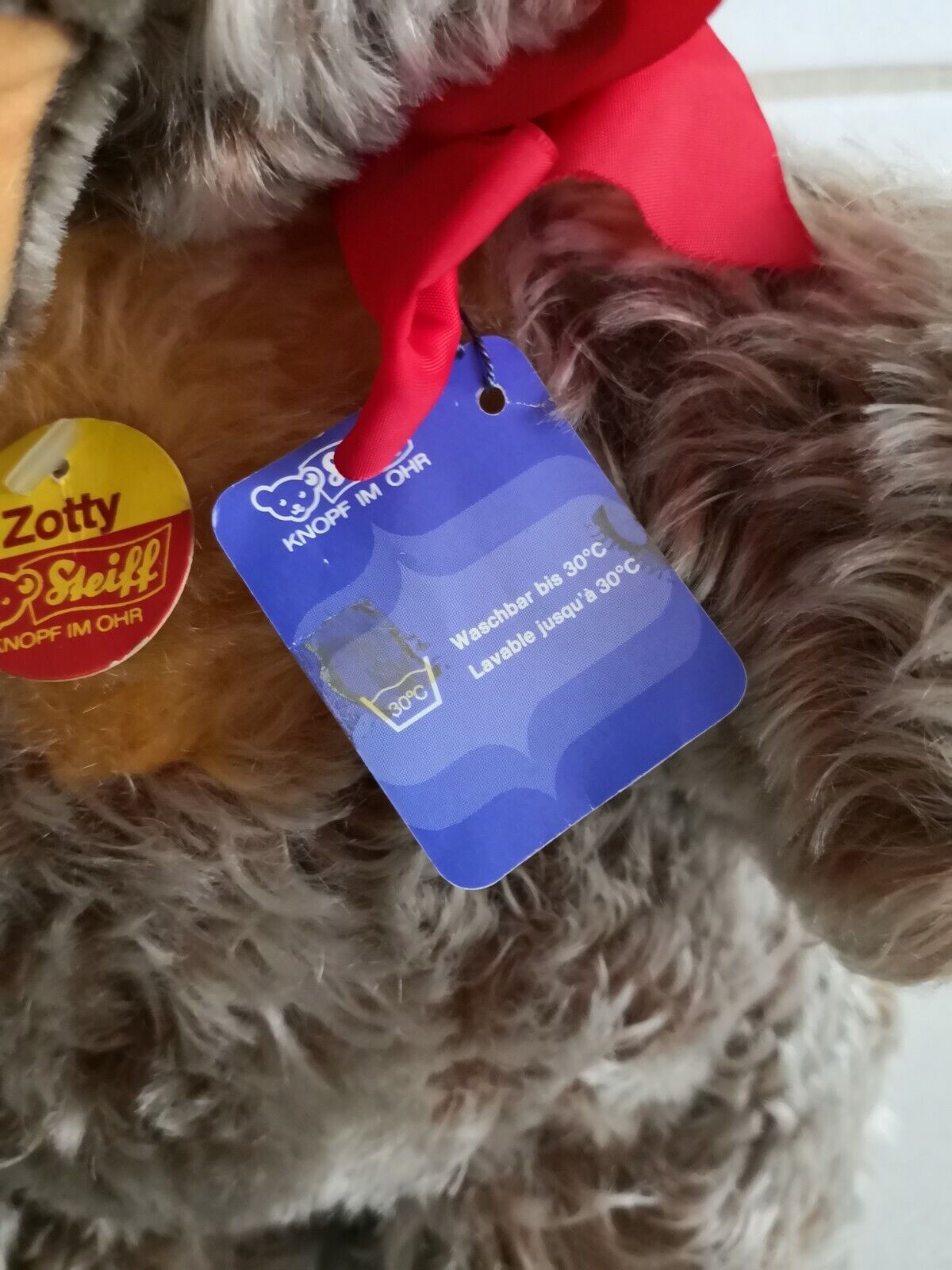 Rarität - Steiff Tier Teddybär Zotty EAN 0305/45 Sammler KFS Größe 45 cm