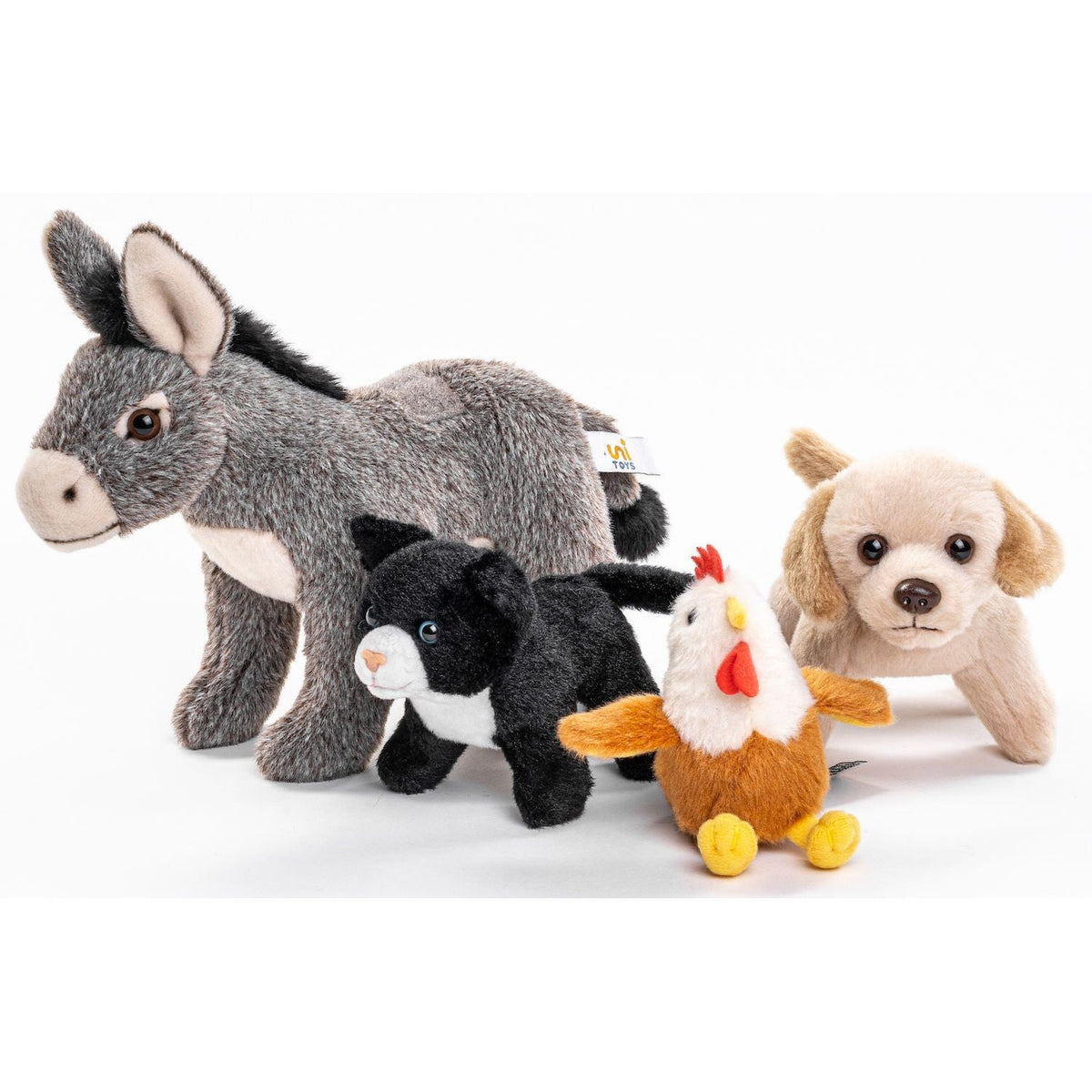 Uni-Toys Bremer Stadtmusikanten 32 cm Plüschtiere Märchenfiguren