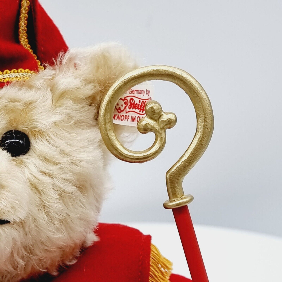 Steiff 661068 Teddybär Saint Nicolaus limitiert 1500 für Belgien 27 cm Mohair