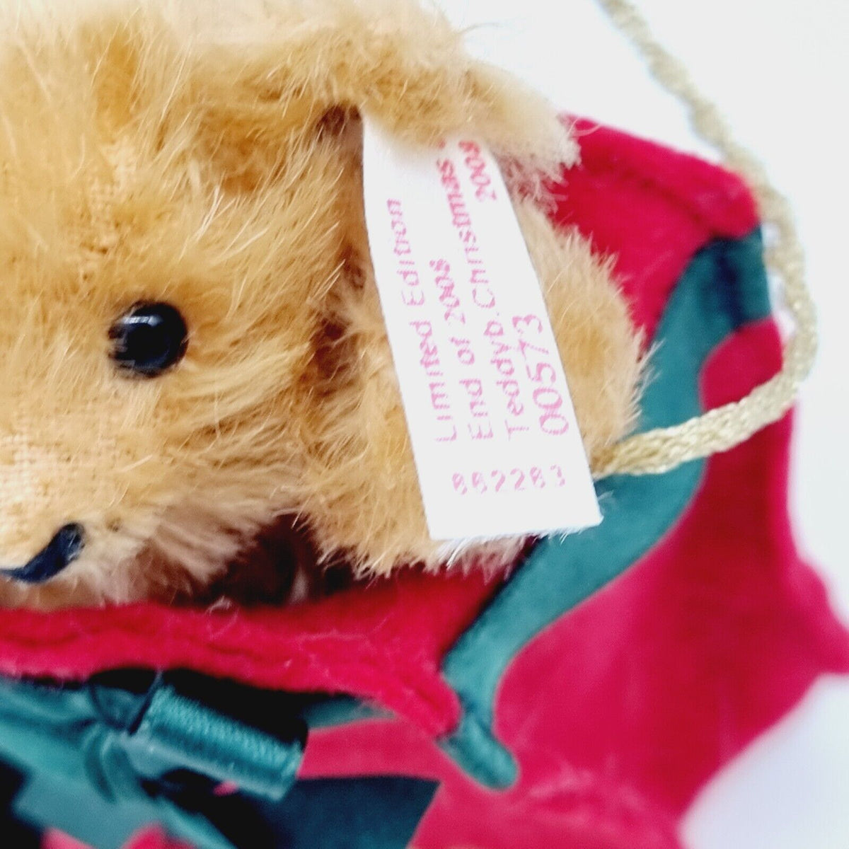 Steiff 662263 Christmas Cracker 2008 Teddybär Ornament 10 cm