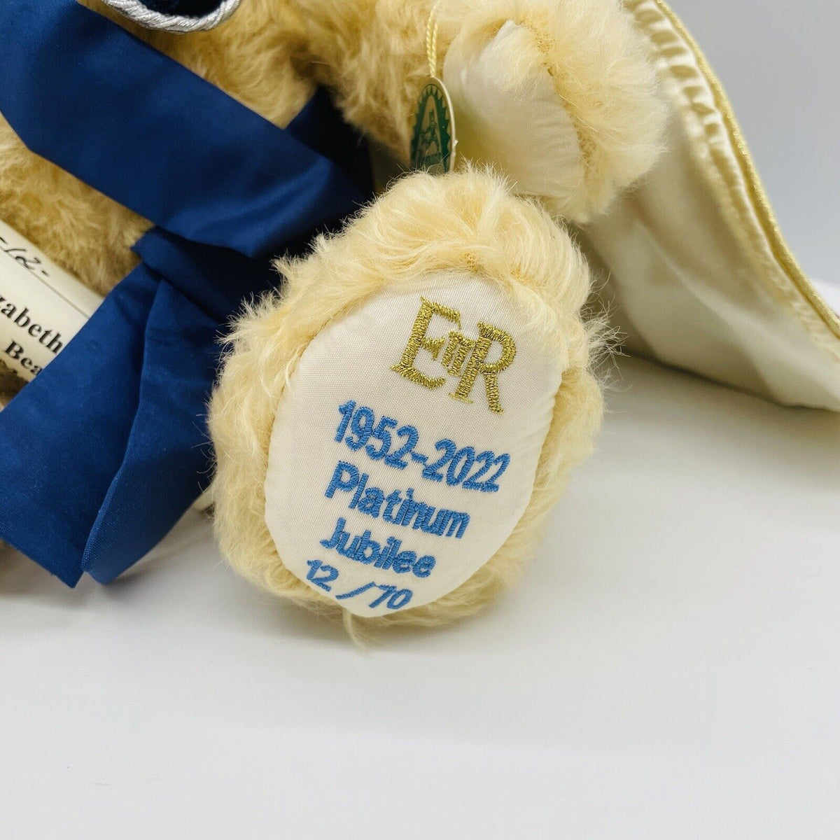 Hermann Coburg Teddybär Queen Elizabeth II. Platinum Jubilee aus 2022 35 cm
