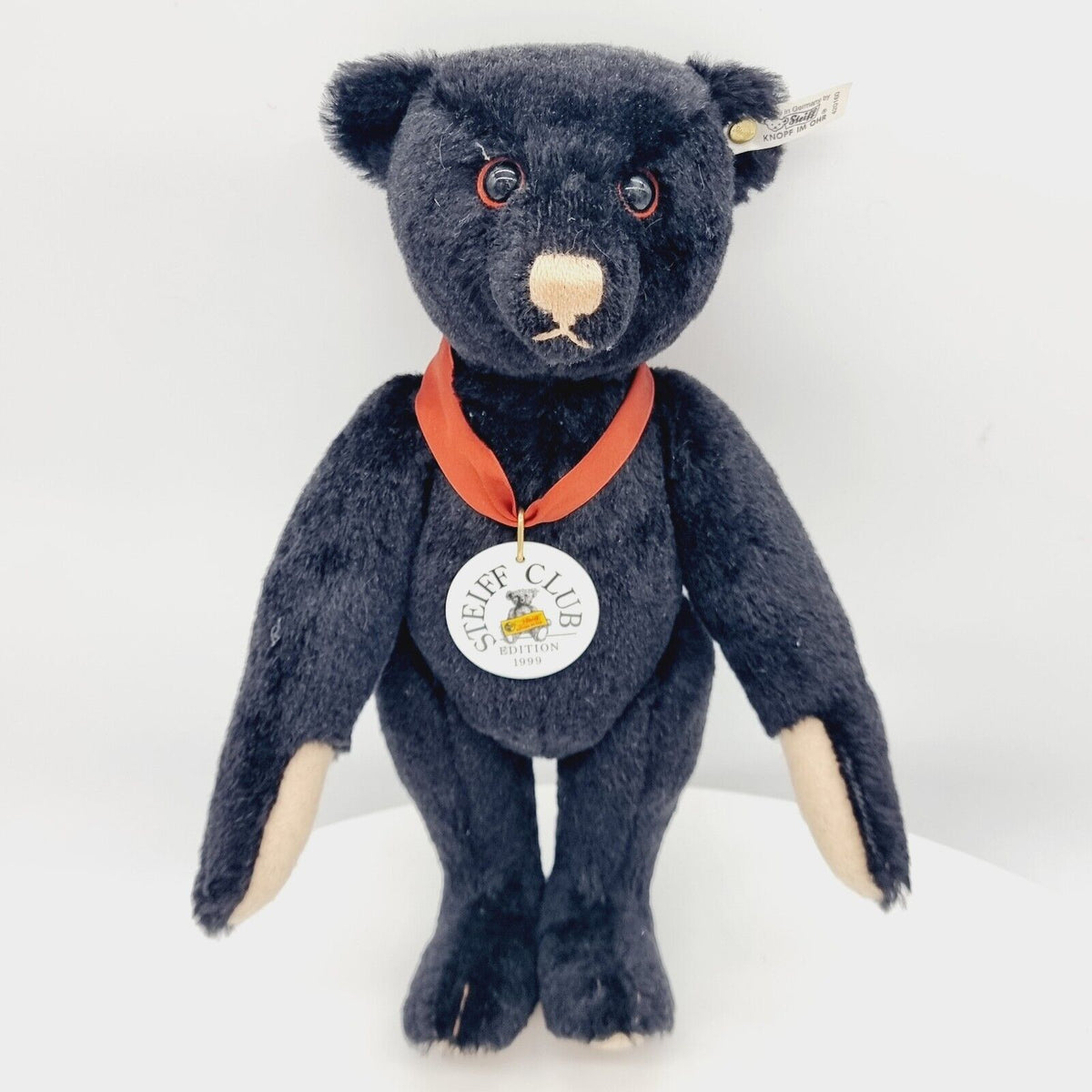 Steiff 420160 Teddybär Club Edition 1999 schwarz 35 cm Mohair