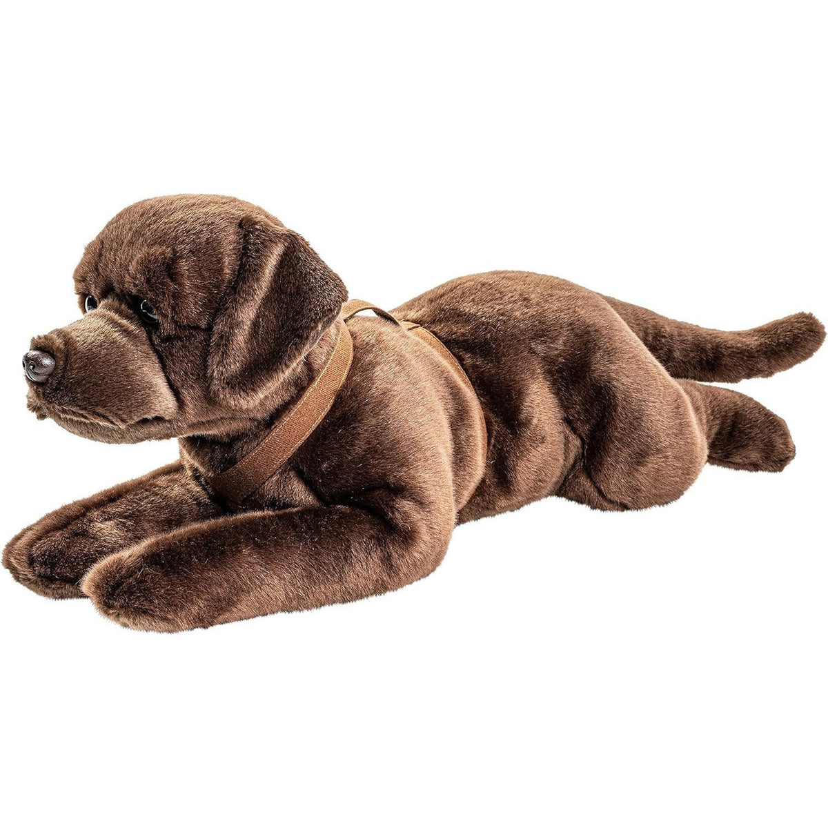 Uni-Toys Labrador mit Geschirr liegend 60 cm Plüschtier Kuscheltier Plüsch Hund