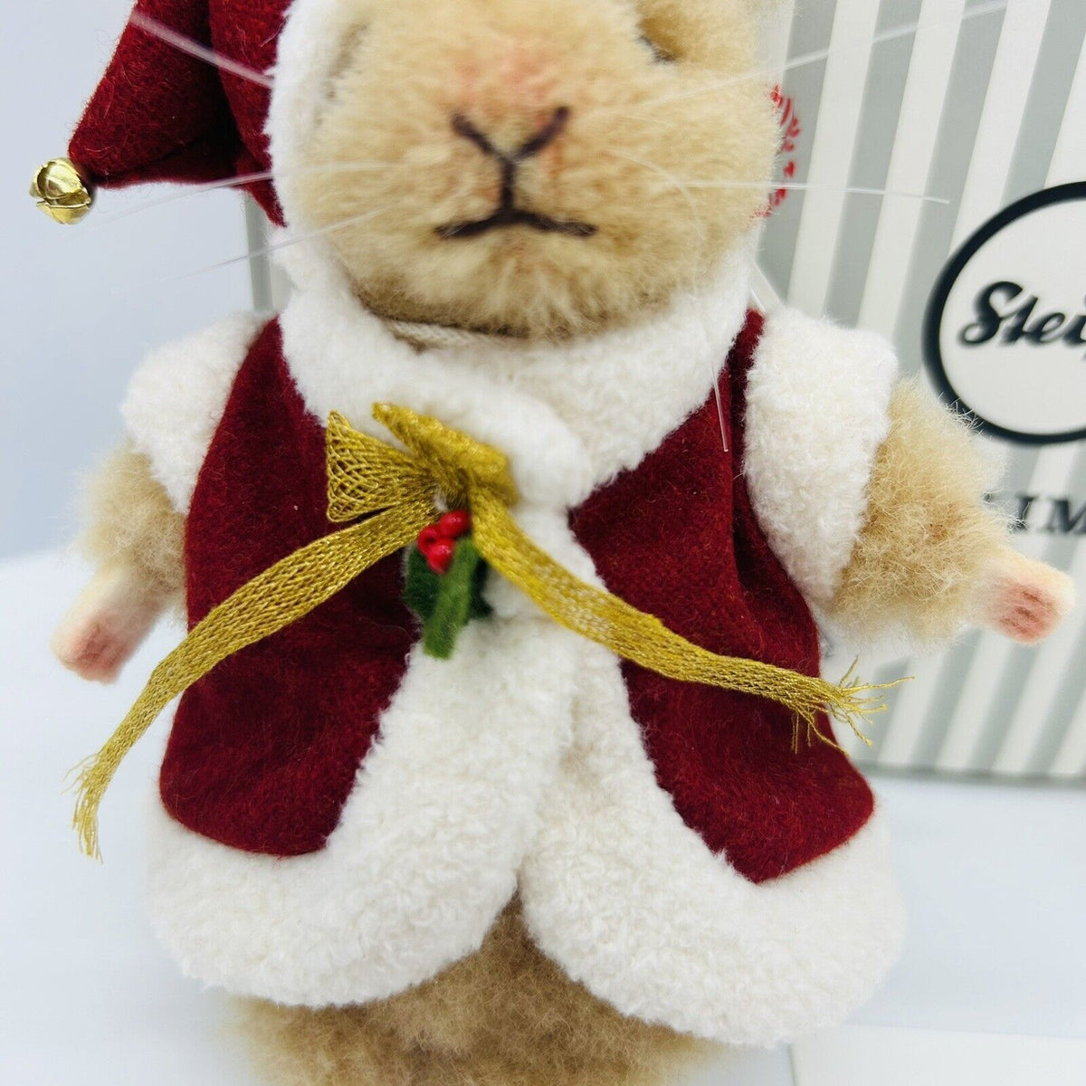 Steiff 007262 Ornament Maus Santa limitiert 2000 aus 2022 12 cm Mohair