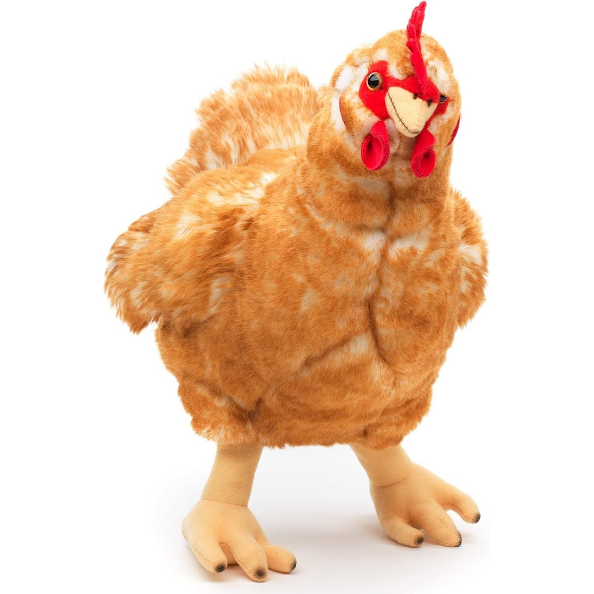 Uni-Toys Henne mit Ei braun 37 cm Plüsch-Huhn Vogel Plüschtier Kuscheltier