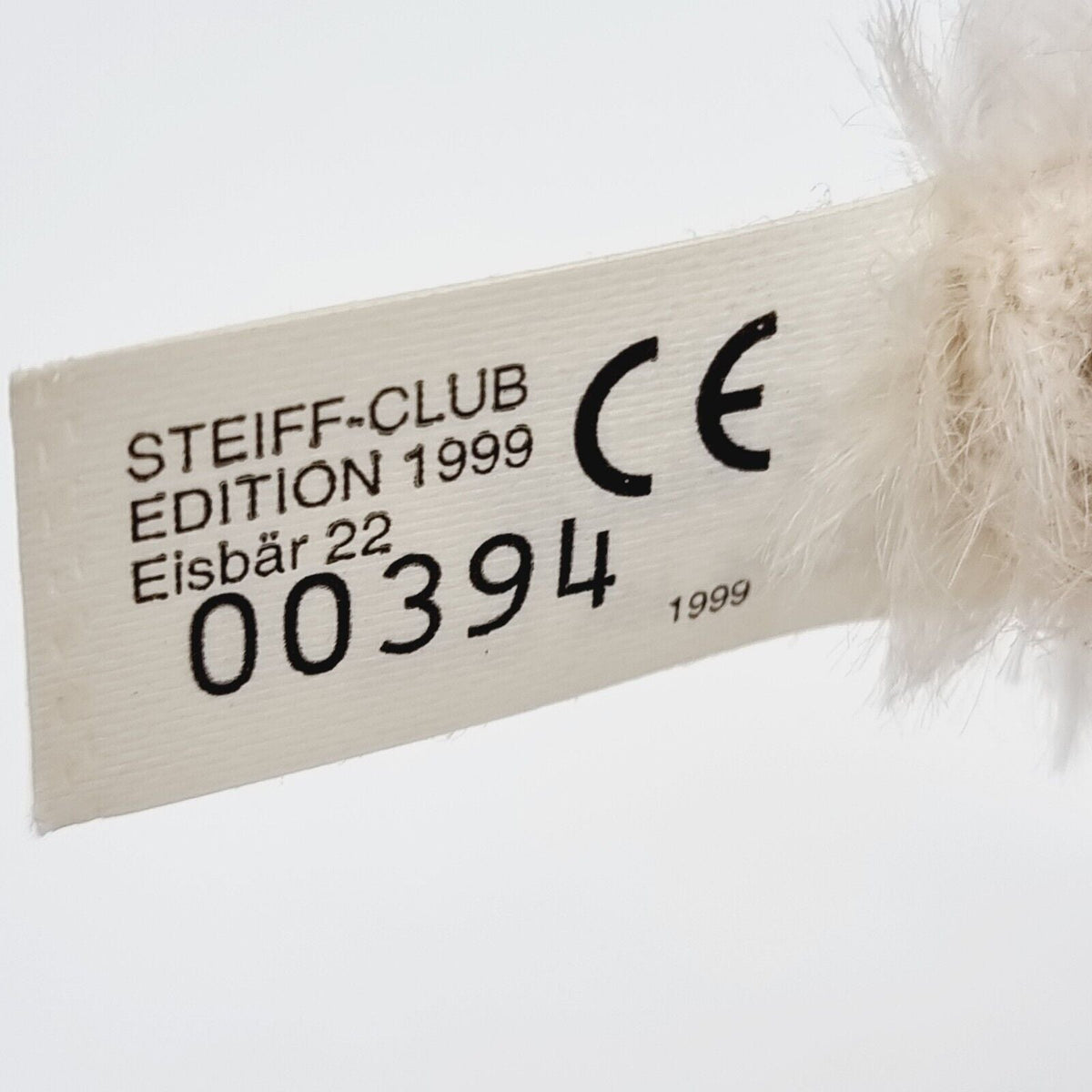 Steiff 420177 Eisbär auf Rädern 22 cm Club Edition 1999 mit Porzellanmarke