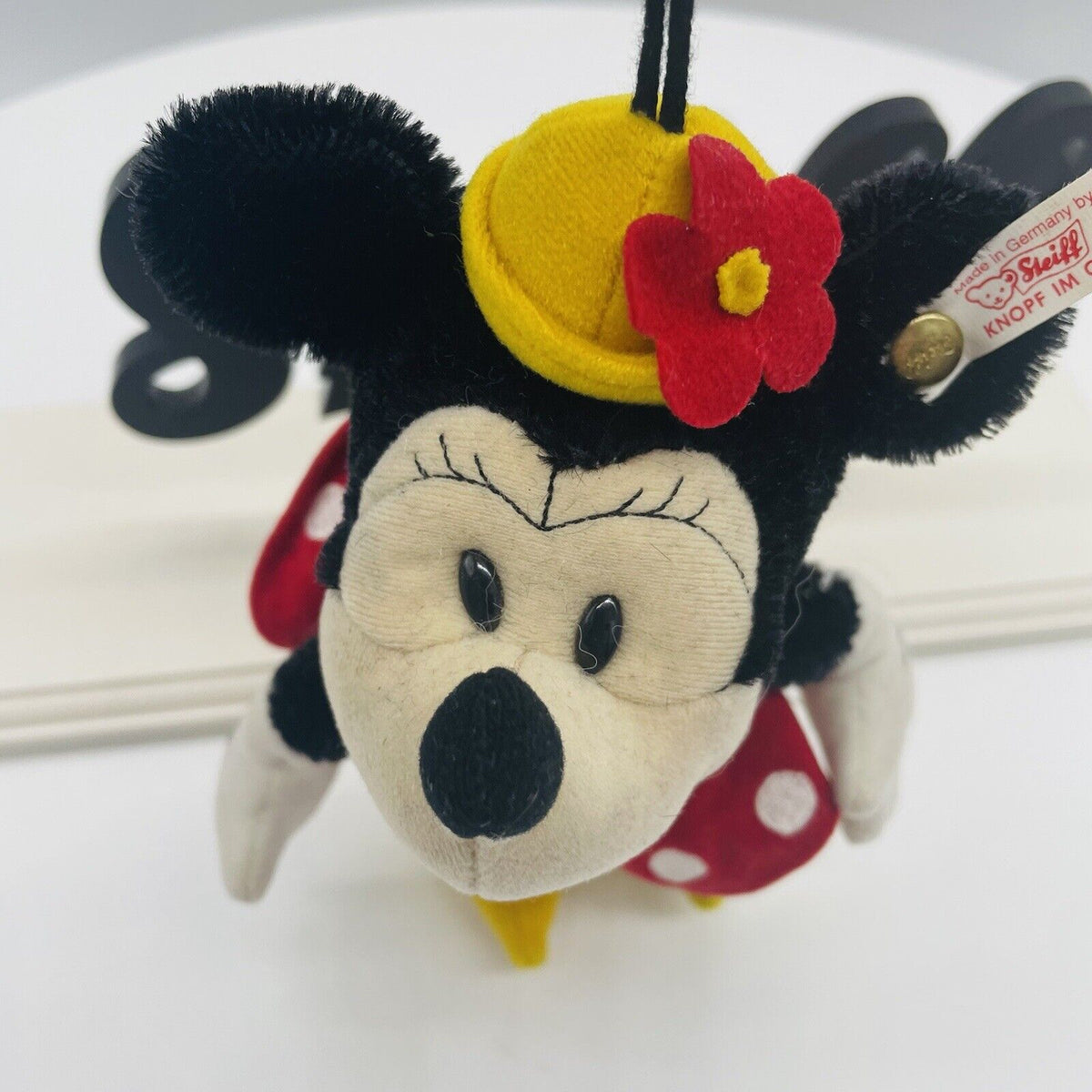 Steiff Disney Minnie Maus Ornament 651649 limitiert 1928 aus 1999 15cm Mohair