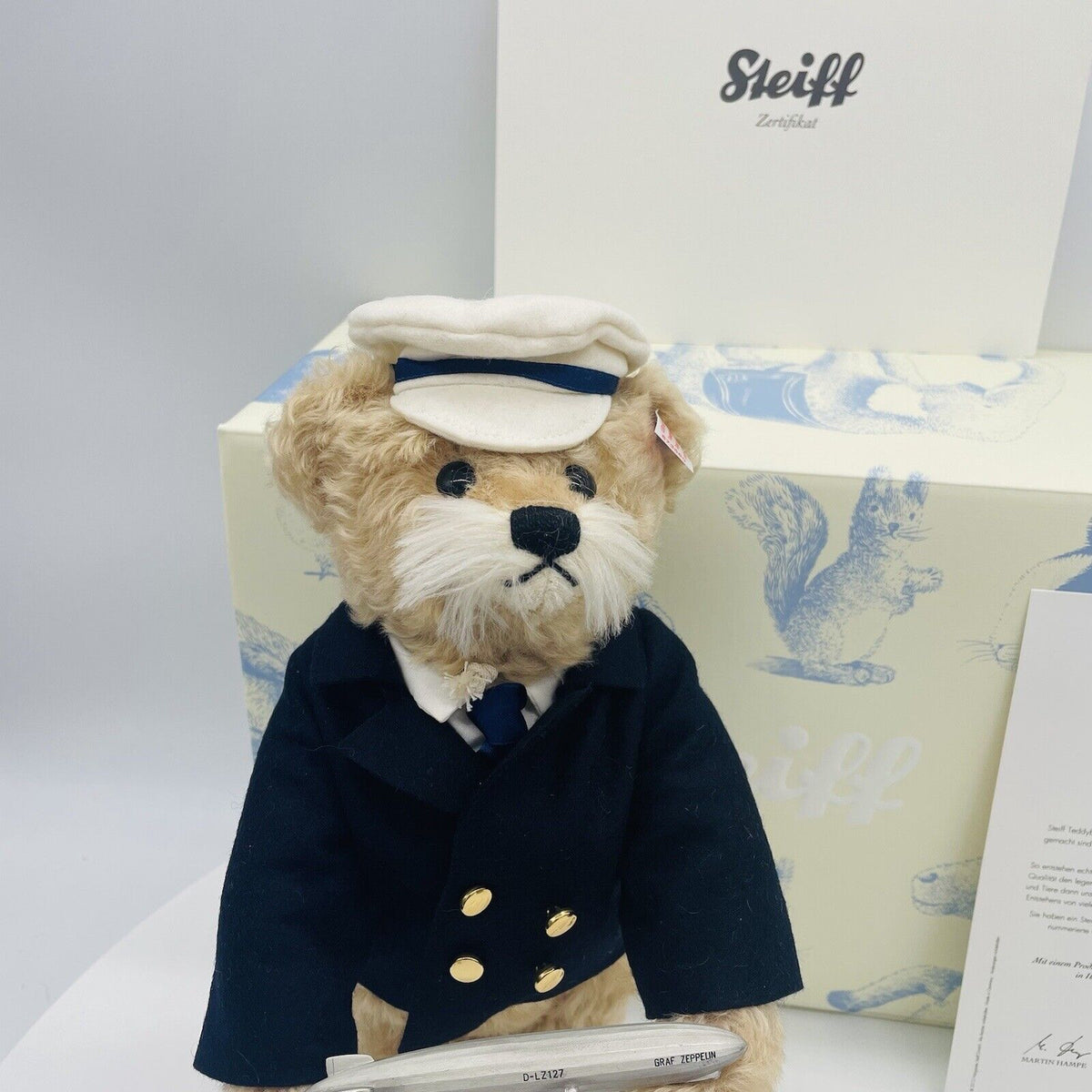 Steiff Graf von Zeppelin 673580 limitiert 1500 Stück 30cm Mohair