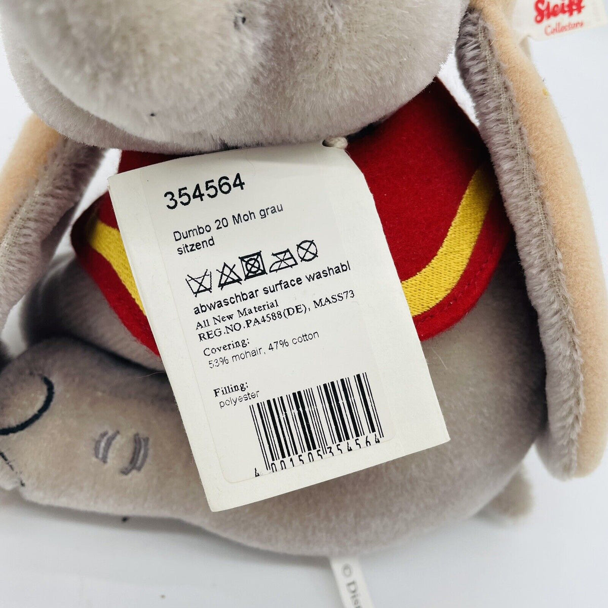 Steiff Disney Dumbo 354564 20cm limitiert auf 2000 Stk. 2016 Mohair