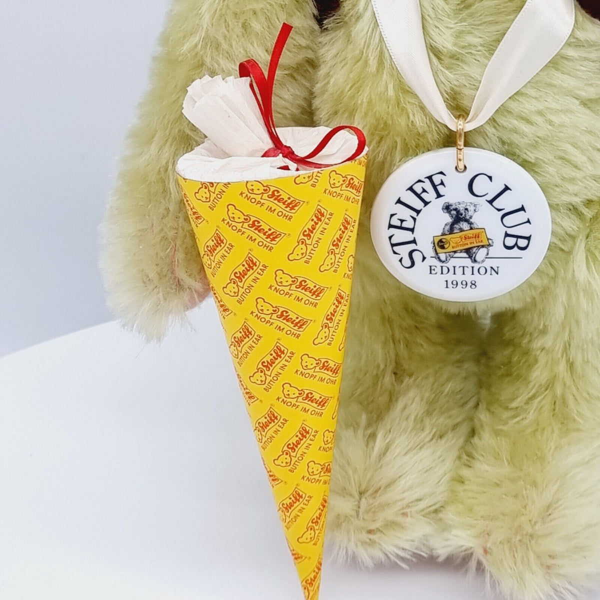 Steiff 420139 Schulanfänger Teddybär grün 30 cm Club Edition 1998