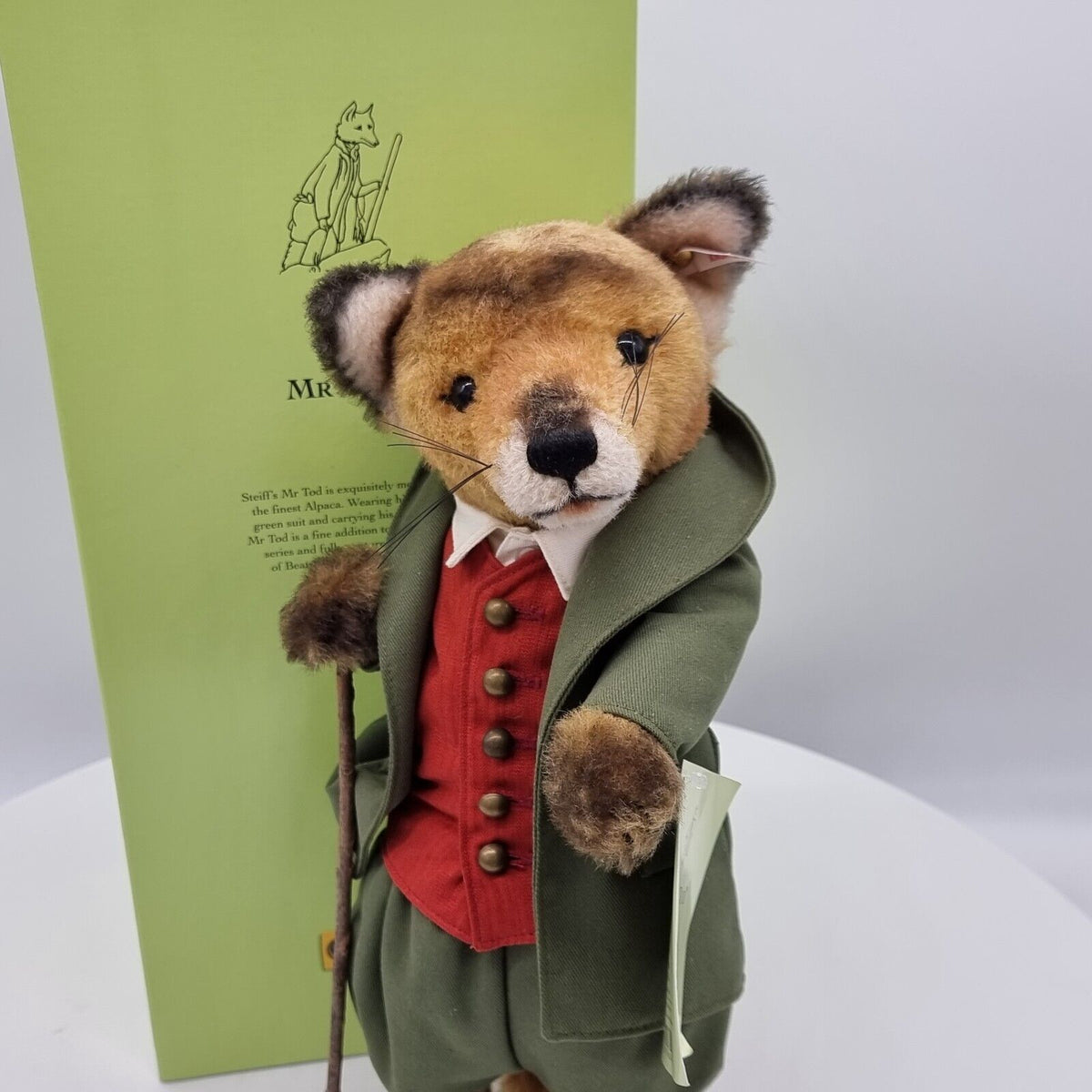 Steiff 662492 Beatrix Potter Mr. Tod limitiert 1500 aus 2007 35 cm Alpaca