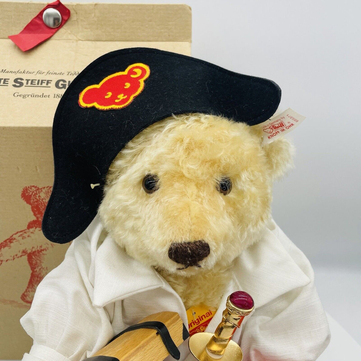 Steiff Teddybär Pirat 655371 limitiert 1500 38cm Mohair