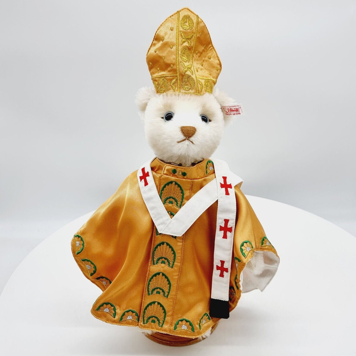 Steiff 992568 Teddybär Papst limitiert 1500 aus 2007 29 cm Mohair