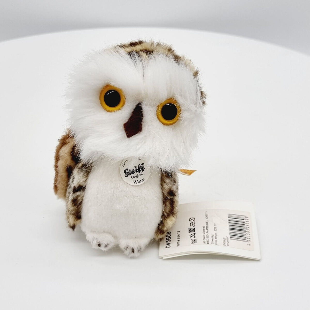 Steiff 045608 Eule Witte 12 cm Plüsch