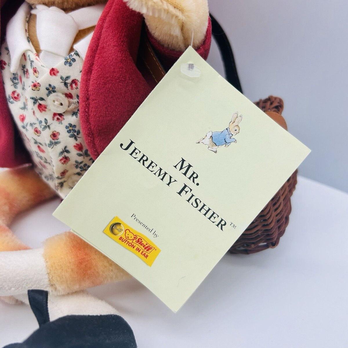Steiff 354243 Beatrix Potter Mr. Jeremy Fisher limitiert 1500 aus 2003 18 cm