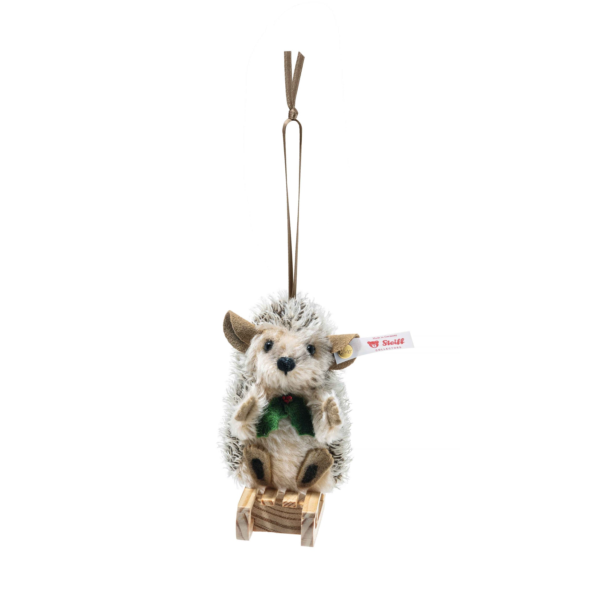 Steiff 684135 Igel Ornament mit Schlitten