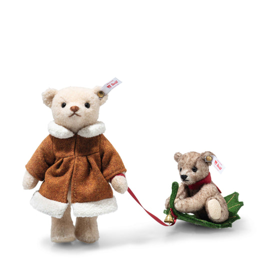 Steiff 005862 Mama Teddybär mit Kind im Holly Express