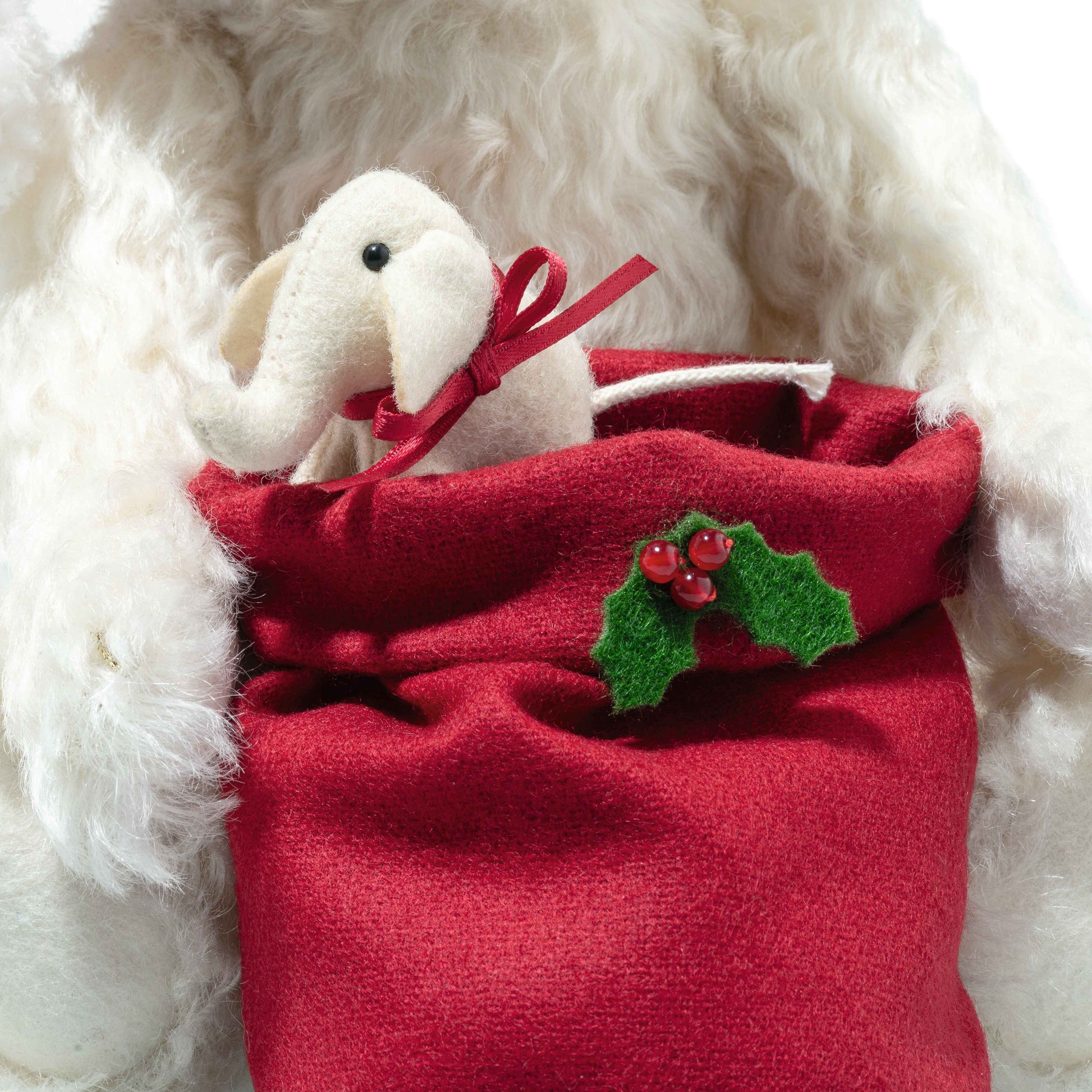Steiff 005879 Santa Teddybär mit Licht 29 cm 