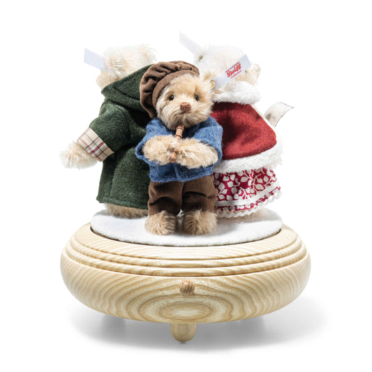 Steiff 007552 Weihnachtssänger Teddybären-Set auf Musikbox