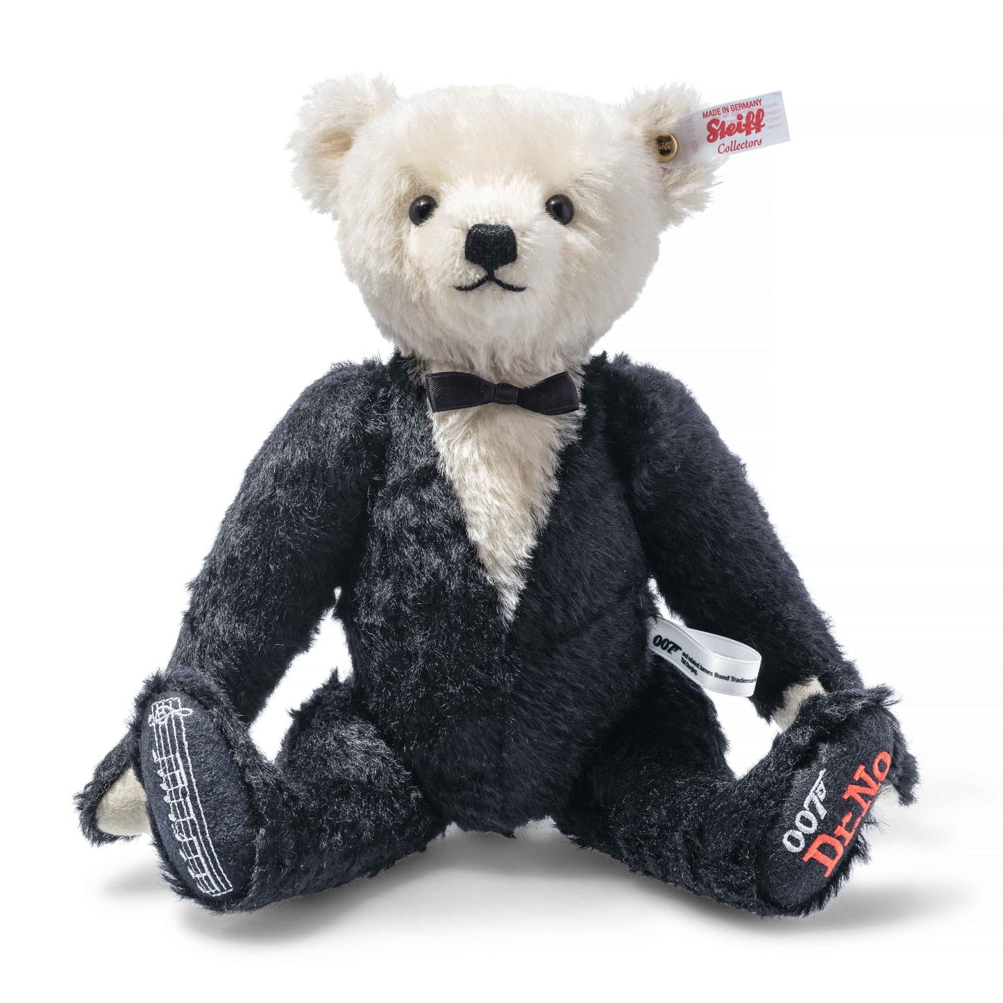 Steiff 007613 James Bond Dr. No Teddybär mit Musikwerk 30 cm 