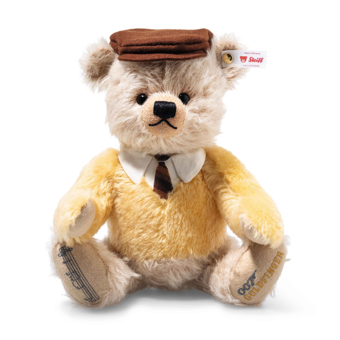 Steiff 007644 007 Auric Goldfinger Teddybär Bösewichte 