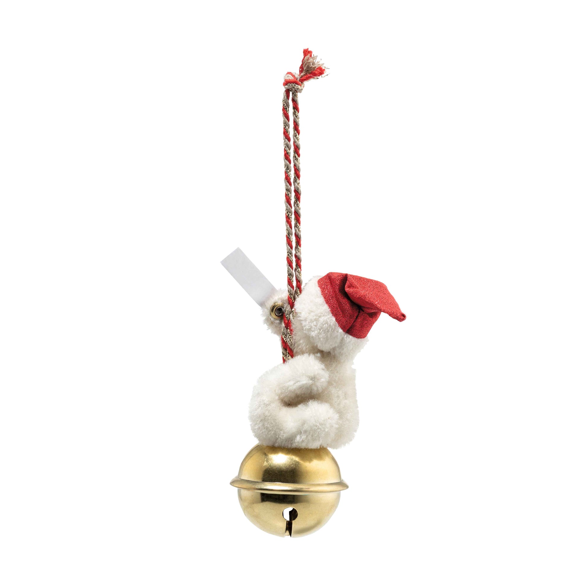 Steiff 008023 Teddybär Ornament auf Glocke 10 cm 