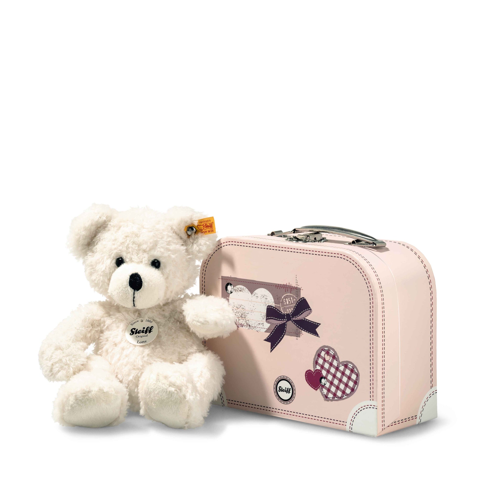 Steiff 111563 Lotte Teddybär im Koffer 28 cm