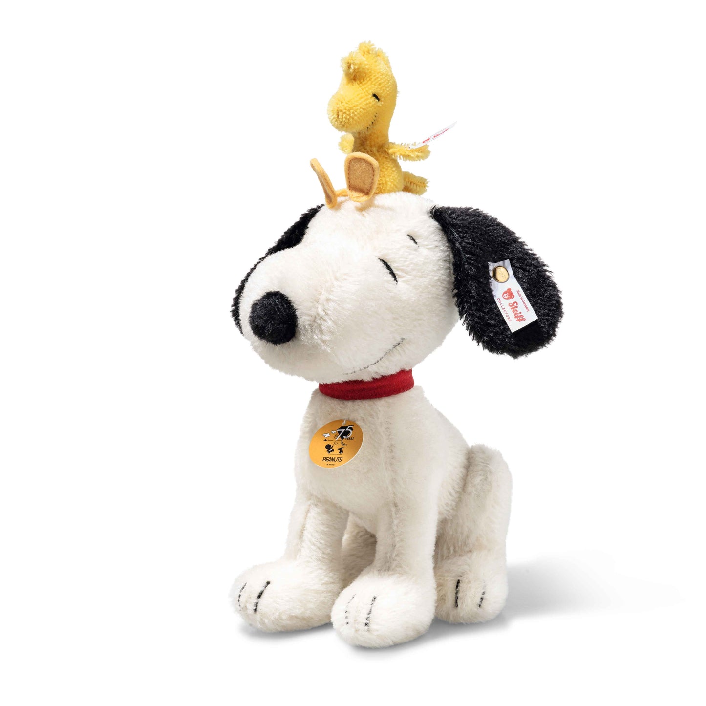 Steiff 356148 Snoopy mit Woodstock 75. Jubiläum 30 cm 