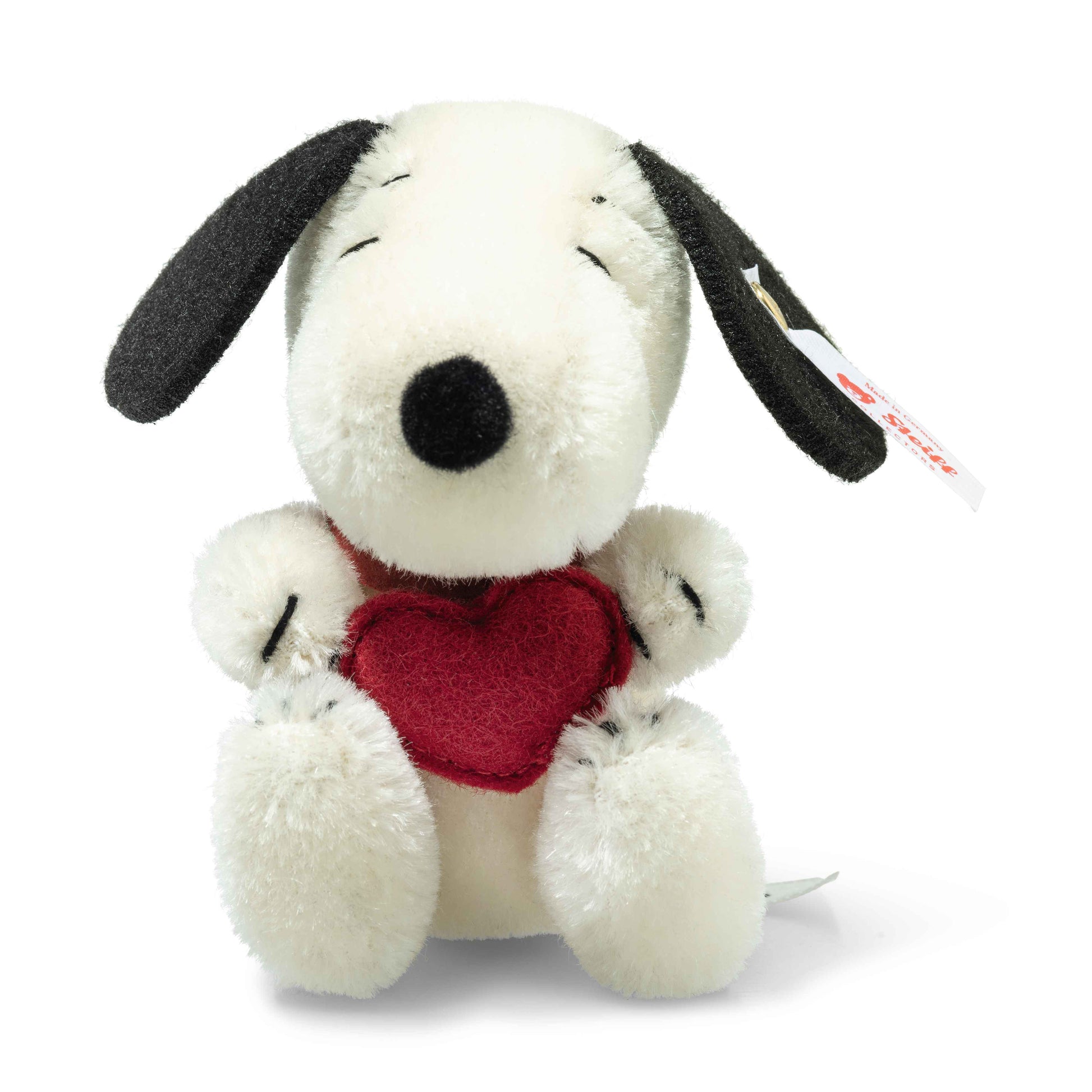 Steiff 356230 Miniatur Snoopy mit Herz 9 cm