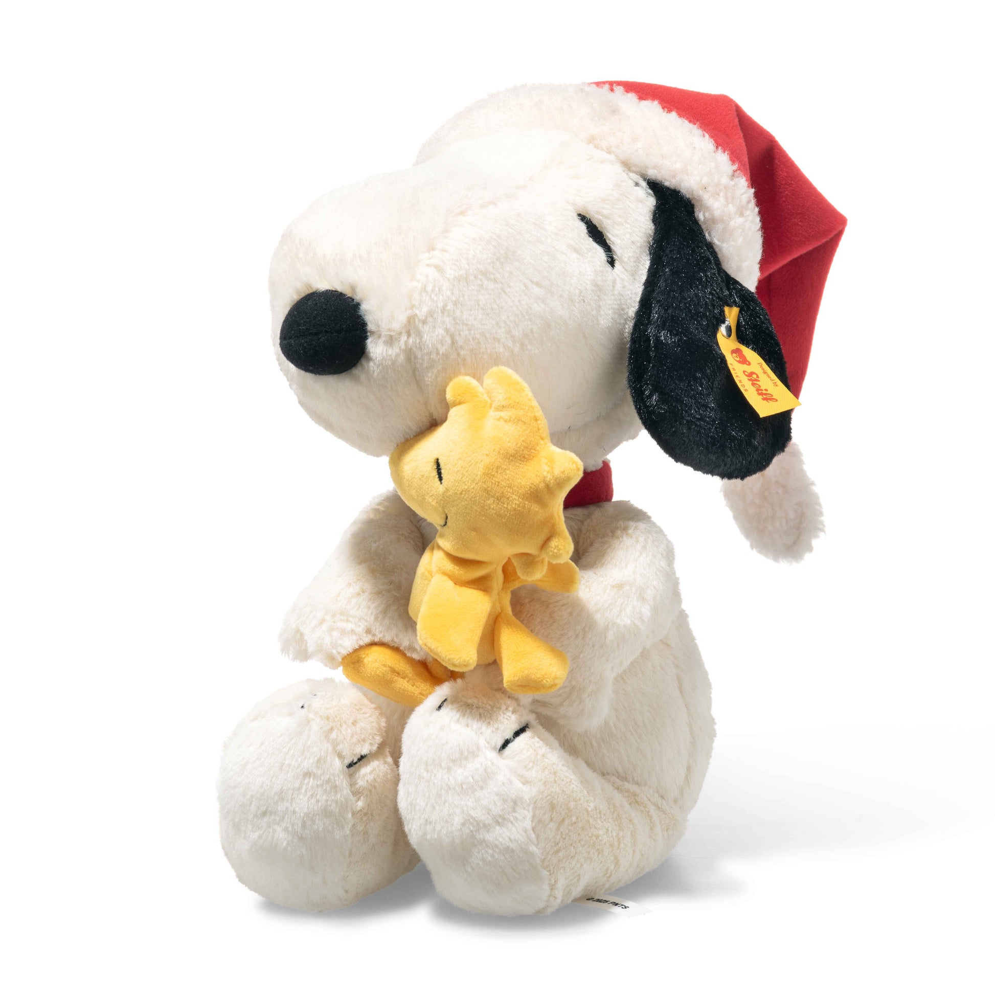 Steiff 684340 Snoopy mit Woodstock und Nikolausmütze Weihnachtsedition