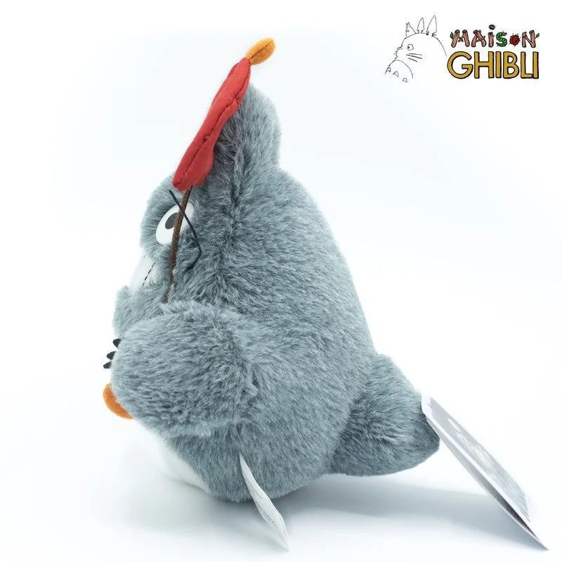 Studio Ghibli Totoro mit rotem Regenschirm Plüschfigur 15 cm Mein Nachbar Totoro