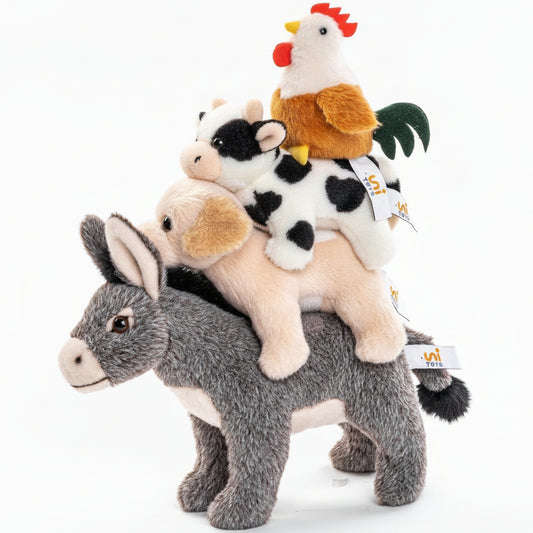 Uni-Toys Bremer Stadtmusikanten 32 cm Plüschtiere Märchenfiguren